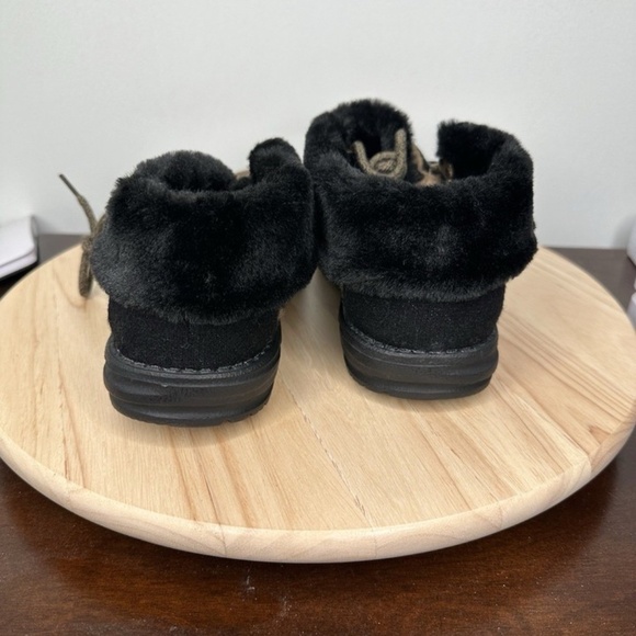 Hey Dude Britt Leo Nut Ankle Bootie Leopard Print Slip On Shoes Women's Sz 8 NEW - Picture 4 of 6